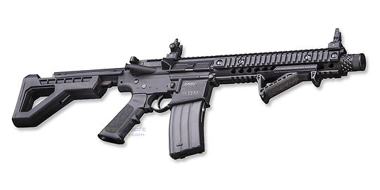 Crosman M4 DPMS SBR ilmakivääri 4.5mm blowback sarjatuli