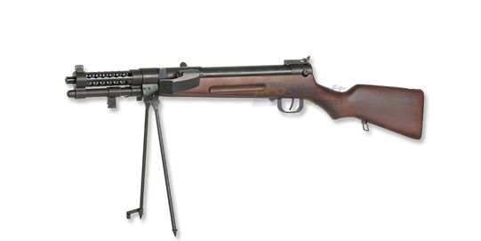 Type 100 (1940) konepistooli - S&T Type 100 (1940) japanilainen konepistooli airsoft-replika realistisella puutukilla