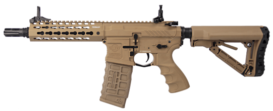 G&G CM16 SRS 7" sähköase (Mosfet), hiekka