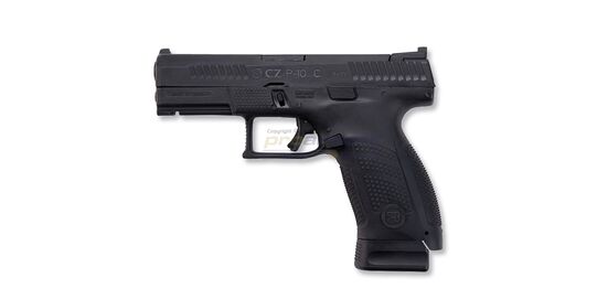 ASG CZ P-10C CO2 GBB, Metal Slide, Black - ASG CZ P-10 C CO2 blowback pistol with metal slide