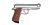 Swiss Arms M92 ilmapistooli 4,5mm CO2, metalli hopea