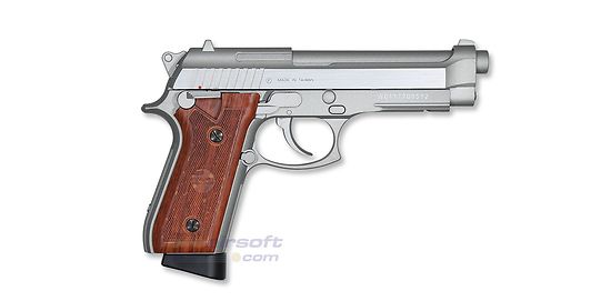 Swiss Arms M92 ilmapistooli 4,5mm CO2, metalli hopea