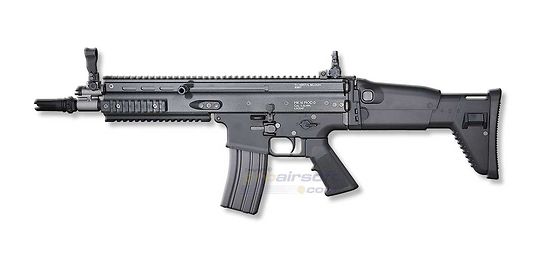 Marui Next-Gen SCAR-L CQC NGRS blowback sähköase - metalli, musta - Tokyo Marui Next-Gen SCAR-L CQC musta täysmetallinen blowback sähköase