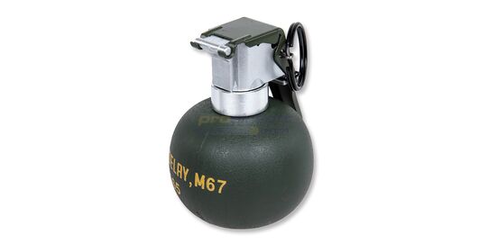 M67 Dummy kranaatti - Oliivinvihreä M67 Dummy harjoituskranaatti realistisella muodolla ja metalliosilla