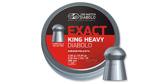 JSB Exact King Heavy 6.35mm 2.20g (150pcs)