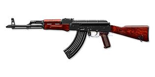 Marui AKM blowback kaasukivääri, metalli