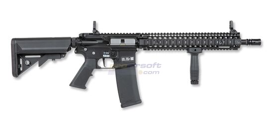 Specna Arms Daniel Defence Mk18 P26 Prime HAL ETU, musta