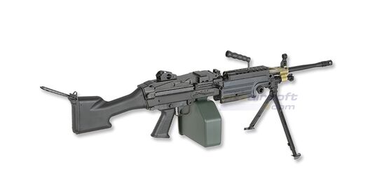 Cybergun FN M249 Mk2 konekivääri - metalli, musta - Cybergun FN M249 Mk2