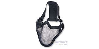 ASG Metal Mesh Half Mask Black