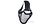 ASG Metal Mesh Half Mask Black