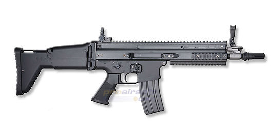 Marui Next-Gen SCAR-L CQC NGRS blowback sähköase - metalli, musta - Tokyo Marui Next-Gen SCAR-L CQC musta täysmetallinen blowback sähköase