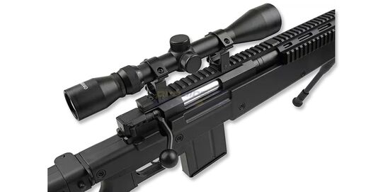 TD440-D Sniper Rifle with Scope and Bipod - 3-9x40 riflescope mounted on RIS rail
