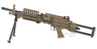 Cybergun FN Mk46 Minimi konekivääri, hiekka
