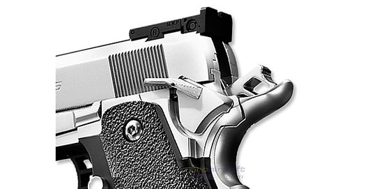 Marui Hi-Capa 5.1 blowback kaasupistooli, hopea