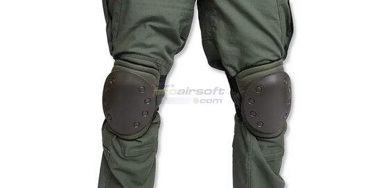 Polvisuojat, vihreä - EVA-vaahdolla pehmustettu polvisuoja, kova ulkokuori