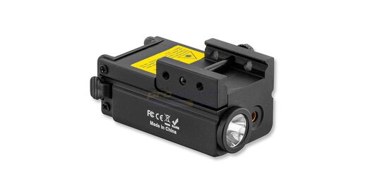 Skywoods PL300G Tactical Flashlight with Green Laser 300 lm – IP66, Picatinny Mount - Skywoods PL300G compact flashlight and green laser