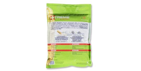 Xtreme Precision 0.40g Bio BBs 1750 pcs – premium biodegradable airsoft BBs - Bag of Xtreme Precision 0.40g bio BBs, 1750 count.