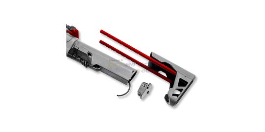 King Arms PDW 9mm SBR Long sähköase, harmaa/punainen