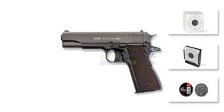 Cybergun 1911 A1 Auto Ordnance CO2 ilmapistooli 4.5mm, rihlattu piippu, musta