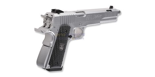 Cybergun Dueller Prismatic CO2 pistooli, metalli hopea