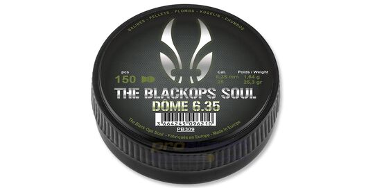 The Black OPS Soul Dome 6.35mm 150kpl