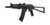 AKS-74U sähköase, musta