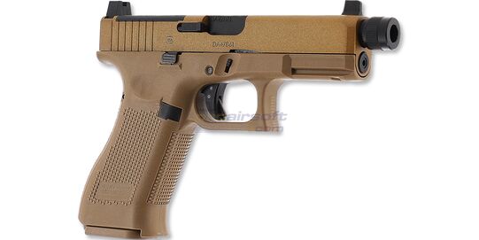 Umarex Glock 19X MOS Gen5 CO₂ Air Pistol 4.5 mm, Coyote – Optics Ready with Threaded Barrel - Coyote Umarex Glock 19X MOS Gen5 4.5 mm CO₂ air pistol