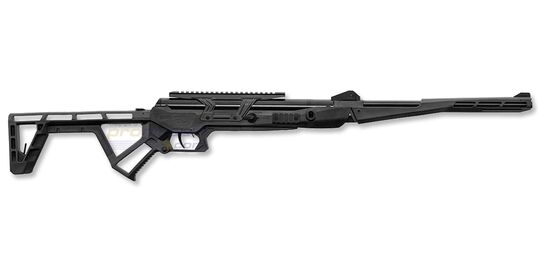 Black Bunker BM8 Survival 4.5mm ilmakivääri, musta - Musta taittuva selviytymiskivääri 4.5mm kaliiperissa