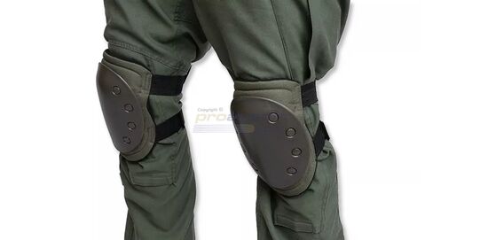 Polvisuojat, vihreä - EVA-vaahdolla pehmustettu polvisuoja, kova ulkokuori