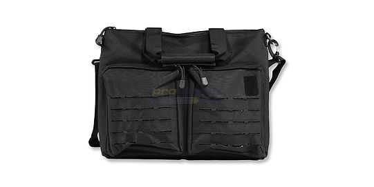 Laser leikattu läppärilaukku, musta>