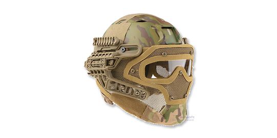 Fast BJ modulaarinen täyskypärä, multicam