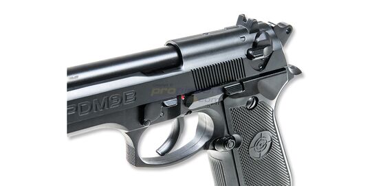 Crosman PDM9B CO2 Air Pistol 4.5mm – dual ammo, blowback, rifled barrel - Metal slide with realistic blowback action.