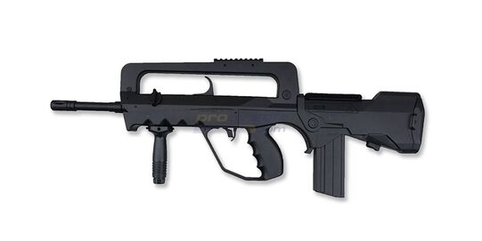 Famas G1 jousitoiminen kivääri - FAMAS G1 jousitoiminen airsoft-kivääri, musta bullpup-rakenne