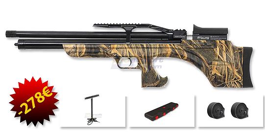 Aselkon MX7 PCP Airgun 6.35mm, Camo
