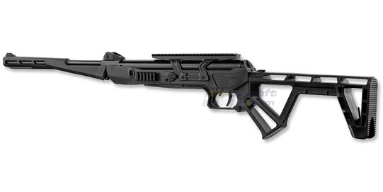 Black Bunker BM8 Survival 4.5mm ilmakivääri, musta - Musta taittuva selviytymiskivääri 4.5mm kaliiperissa