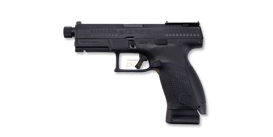 ASG CZ P-10 C OR-OT CO2 GBB, Metal Slide, Black - ASG CZ P-10 C OR-OT CO2 blowback pistol with metal slide.