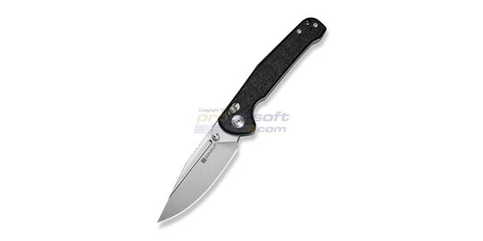Sencut Glenspar Folding Knife - Sencut Glenspar folding knife with black Shredded G10 handle