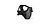 ASG Metal Mesh Half Mask With Cheek Pads Black