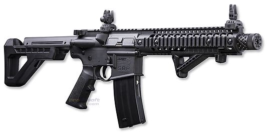 Crosman M4 DPMS SBR ilmakivääri 4.5mm blowback sarjatuli