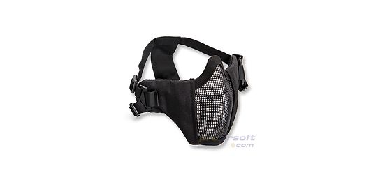 ASG Metal Mesh Half Mask With Cheek Pads Black