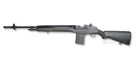 Marui M14 Fibre Type AEG – Full Metal Classic Battle Rifle - Tokyo Marui M14 Fibre Type full metal airsoft rifle with OD stock