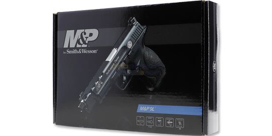 Umarex Smith & Wesson M&P9L Performance Center 4.5mm ilmapistooli (CO₂, Blowback) - Umarex M&P9L myyntipakkaus.