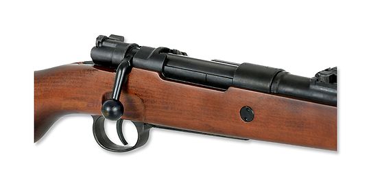 Mauser Kar K98 jousitoiminen kivääri (lippaalla), puutukki