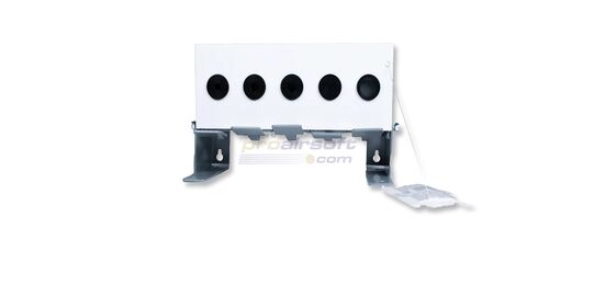 ASG 5-Hole Match Target – tarkkuusammunnan reaktiivinen metallitaulu narupalautuksella - ASG 5-Hole Match Target metallinen reaktiivinen taulu viidellä osuma-alueella