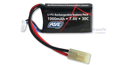 ASG 7.4V 1000mAh 30C LiPo akku