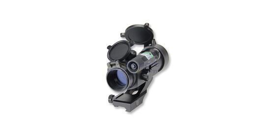 Bluedot Military LX Gen2 puna/viherpistetähtäin laserilla