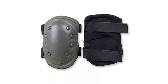 Polvisuojat, vihreä - Vihreät ergonomiset polvisuojat tarranauhakiinnityksellä