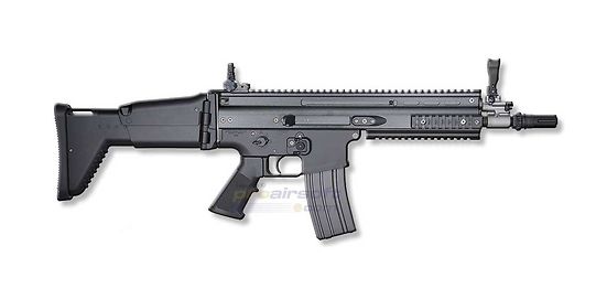 Marui Next-Gen SCAR-L CQC NGRS blowback sähköase - metalli, musta - Tokyo Marui Next-Gen SCAR-L CQC musta täysmetallinen blowback sähköase