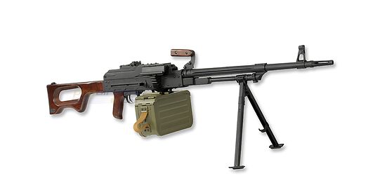 A&K PKM konekivääri, metalli puutukki