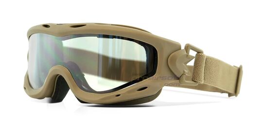 Wiley X Spear Dual Lens Clear/Grey/Light Rust, Tan Frame
